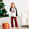 thumbnail image 2 of Cozy Santa Believe Family Pajamas – Red Plaid with Black Sleeves for Christmas Comfort, Size NB to 6XL with Pet Outfit, 2 of 7