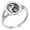 Silver, variant on Stainless Steel Tribal Dragon Yin Yang Minimalist Oval Top Polished Statement Signet Ring