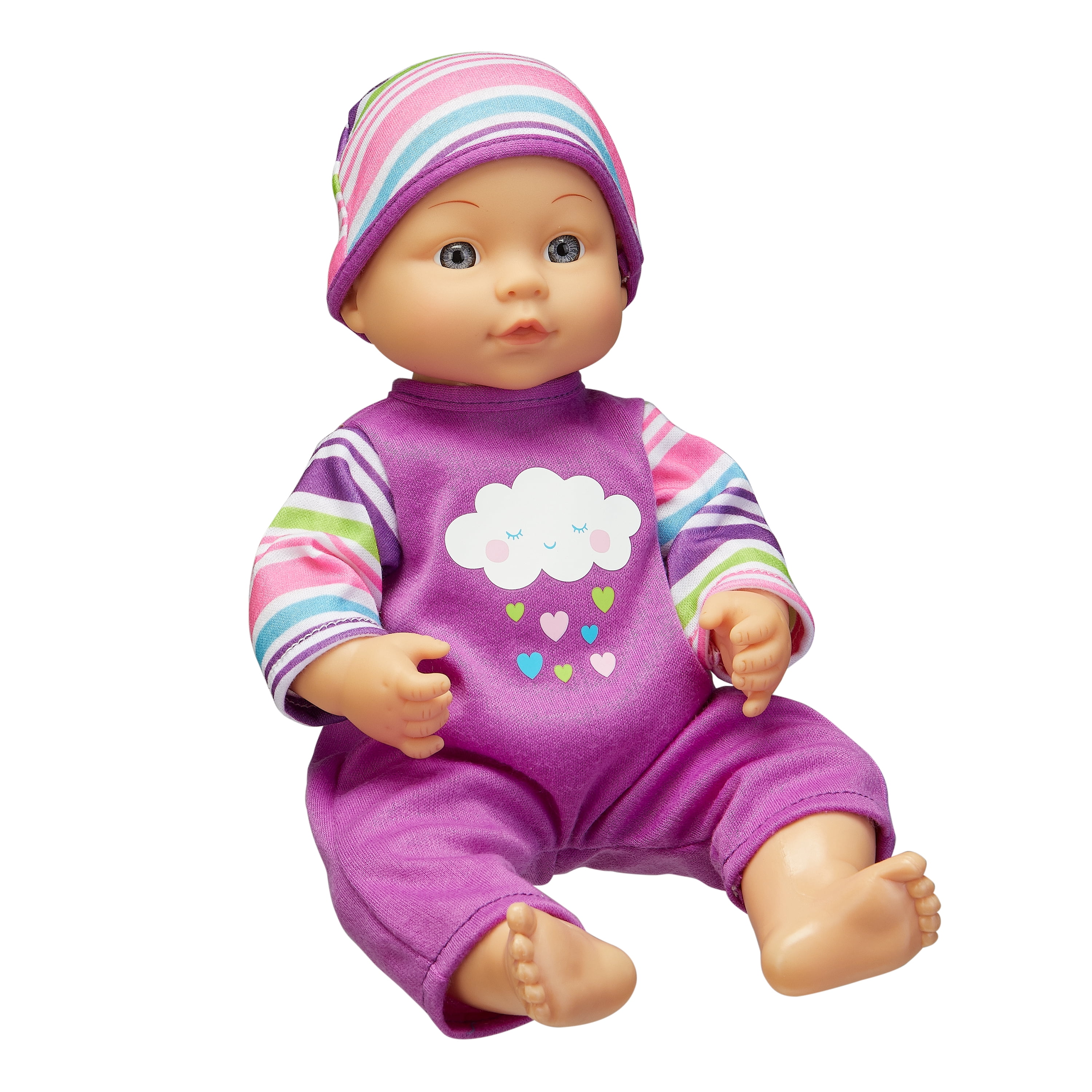 My Sweet Love 12.5" Baby Doll and Outfits Play Set, Rainbow, 6 Pieces