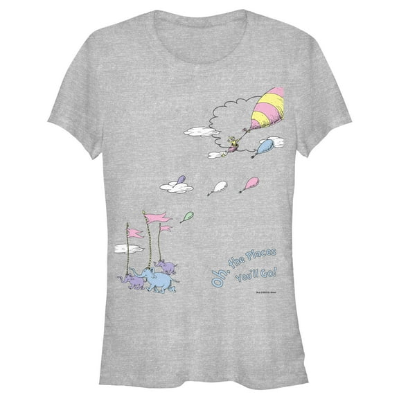 Junior's Dr. Seuss Oh The Places You'll Go Scene  Graphic T-Shirt