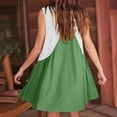 thumbnail image 5 of LIaqionyy Women 2024 Summer Casual Mini Dresses V Neck Flowy Sundresses Sleeveless Hot Short Dress Comfy Trendy Clothes, 5 of 7