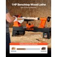 thumbnail image 2 of VEVOR Woodworking Lathe 1 HP 12 x 18 in Benchtop Wood Lathe Variable Speed 0-3800 RPM, 2 of 9