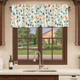thumbnail image 6 of Colorful Leaf Curtain Valances for Windows, Kitchen Valance Window Treatments Panel 2 Pack, Spring Vintage Botanical Summer Rod Pocket Short Curtains for Bathroom Bedroom 54 x 18 Inch, 6 of 8