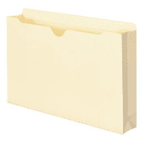 Smead 76560 File Jacket, Reinforced Straight-Cut Tab, 2" Expansion, Legal Size, Manila, 50 Count Box