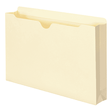 Smead 76560 File Jacket, Reinforced Straight-Cut Tab, 2" Expansion, Legal Size, Manila, 50 Count Box
