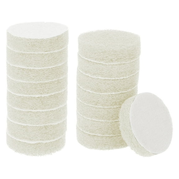 Uxcell 16pcs Scrubber Scouring Pads 450 Grits 2 Inch Drill Power Brush, White
