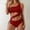 Red, variant on Bzhegqhd Sexy One Piece Swimsuits for Women,Fashion Women Summer Solid Color with Chest Cushion and No Steel Support Sexy Backless Strap Bikini Swimsuit