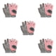 thumbnail image 2 of Guantes de gimnasio Advancent para deportes de levantamiento de pesas medio dedo rosa, 2 of 6