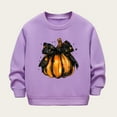 thumbnail image 2 of Mercatoo Kids Halloween Pumpkin Sweater Cute Cotton Crew Neck Pullover Sweatshirts Boys Girls Long Sleeve Soft Sweater Clothes, 2 of 3