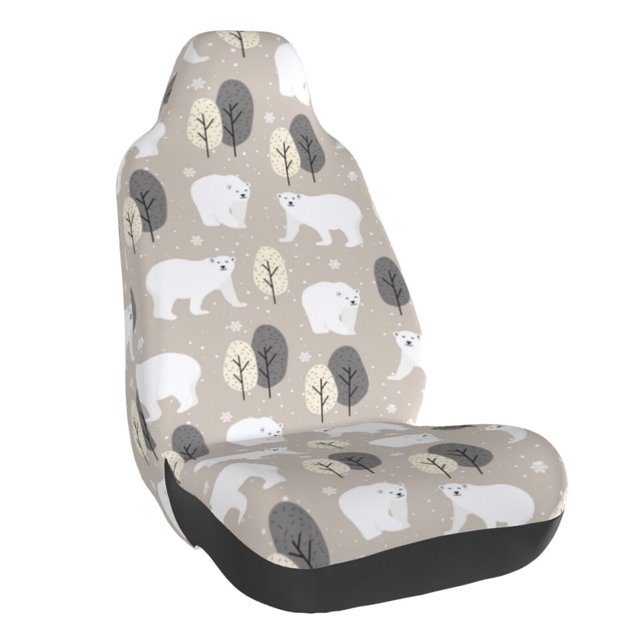 Wukai winter Snowflake beer Full Set Car Seat Covers with Soft Padding Universal Auto Front Seats Protector and Cushion Mat