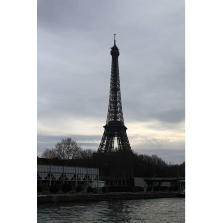 - Eiffel Tower River Paris Photo Art Poster Print Print Wall Art