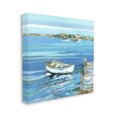 thumbnail image 3 of Stupell Industries Docked Dinghy Lake Scenery Painting Gallery Wrapped Canvas Print Wall Art, Design by Sally Swatland, 3 of 7