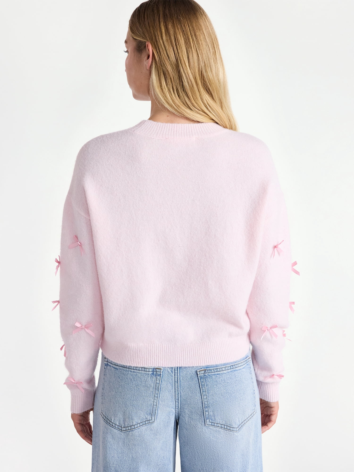 No Boundaries Bow Sweater, Lightweight, Women's