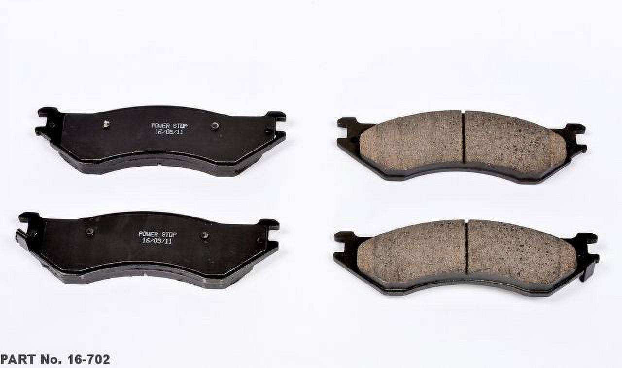Powerstop 16-702 PSB16-702 EVOLUTION CLEAN RIDE CERAMIC BRAKE PADS Fits select: 2007-2008 DODGE RAM 1500, 1999-2003 FORD F150