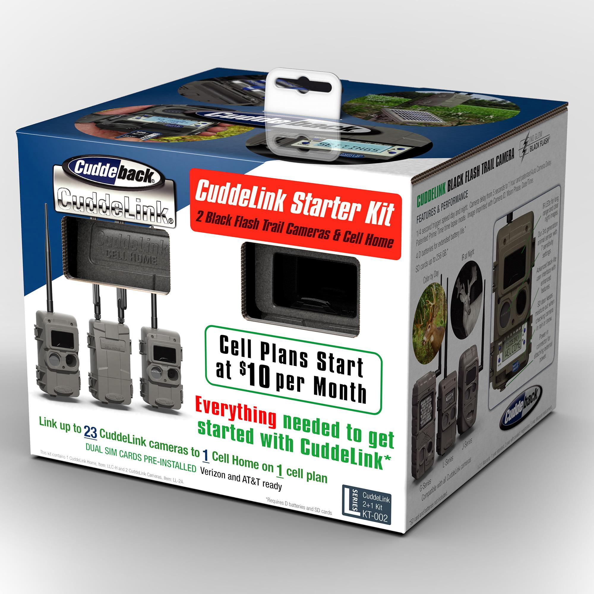 CuddeLink 2+1 Starter Kit with Black Flash - Includes CELL HOME and 2 L Series Black Flash Remote Cameras