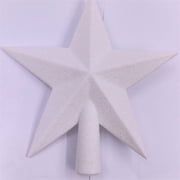 FXMLRLK 1 Pieces 7.87 Inch Glitter Christmas Star Tree Topper for Holiday Decorations, Small Christmas Tree Topper Xmas Tree Topper Ornaments for Christmas Tree Decoration, Blue