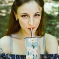 thumbnail image 3 of Daisy Tumbler 20 oz Travel Coffee Mug Daisy Skinny Tumblers with Lid and Straw Stainless Steel Insulated Coffee Cups Daisy Lovers Gifts for Women Girls, 3 of 6