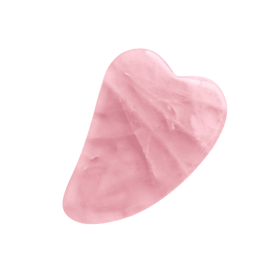 Mei Apothecary Mini Rose Quartz Gua Sha Facial Massage Beauty Tool
