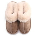 thumbnail image 4 of Women‘s Comfy Faux Fur House Slipper Scuff Memory Foam Slip on Anti-Skid Sole, 4 of 6