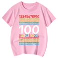 thumbnail image 5 of Letdown 100th Day of School Kids 100 Days Math Numbers T-Shirt Funny School Boys Girls Kids Gift 100 Days of School T-Shirts (Pink,3-4 Years), 5 of 5