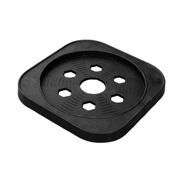 Soporte para plantas con ruedas, Base cilíndrica de Gas, soporte para macetas, soporte móvil con ruedas resistente y duradero, soporte para macetas de negro