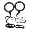 AGPtek Portable Exercise Fitness Gymnastic Rings Olympic Shoulder Strength Training Rings Cross fit Rings for Exercise