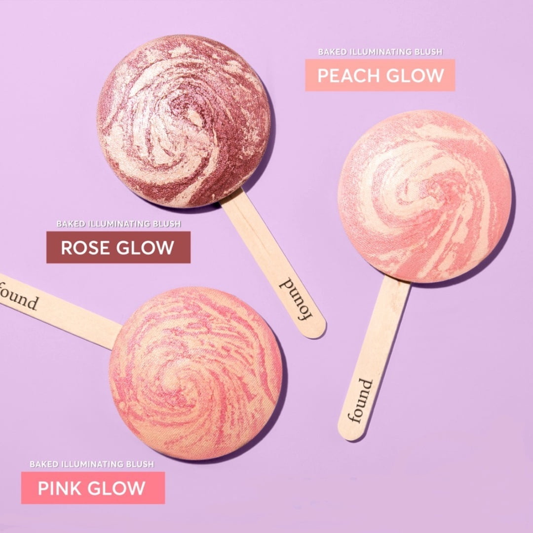 Discover Found Baked Illuminating Blush With Rosehip Oil, 80 Rose Glow, 0.24 fl oz