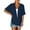 Navy, variant on qucoqpe Womens Summer Lightweight Cardigan V Neck Short Sleeve Open Front Casual Solid Loose Beach Swimsuit Coverup for Women
