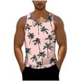 thumbnail image 4 of Taqqpue Mens Plus Size Tank Tops Casual Crewneck Hawaiian Sleeveless Shirts Loose Fit Quick Dry Graphic Beach Tank Top for Workout Gym Athletic Training Sports, 4 of 6