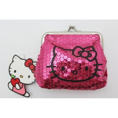 Hello Kitty - Coin Purse - Hello Kitty - Pink Sequin Dazzeled New 675209 - 0