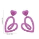 thumbnail image 3 of Pendientes de corazón de tinta rosa para San Valentín, pendientes huecos de Europa y Estados Unidos, pendientes coreanos sencillos, pendientes de oreja, pendientes de amor acrílicos para mujer., 3 of 6