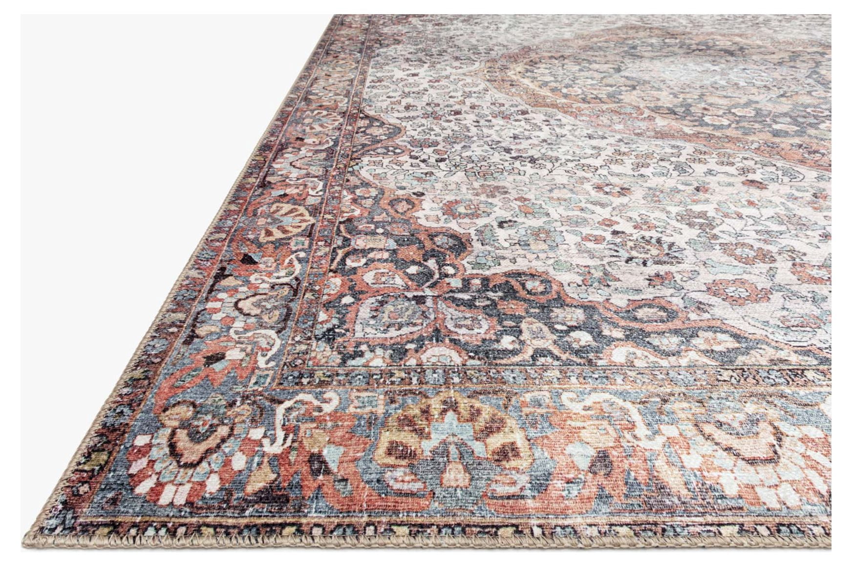 Loloi Wynter Red / Multi 2'-3" x 3'-9" Accent Rug