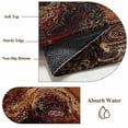 thumbnail image 6 of 2x3 Ft Entryway Area Rug, Brown Marble Kitchen Rug Runner Washable Floor Mat, Ombre Abstract Striped Mottled Aesthetic Non Slip Indoor Door Mat Throw Carpet for Bathroom Living Room Bedroom, 6 of 8