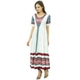 thumbnail image 2 of Bimba Women's Long A-Line Anarkali Kurti Ladies Summer Kurta Costom Maxi Dress, 2 of 7