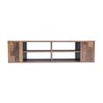 thumbnail image 6 of Farmhouse TV Stand, for TVs up to 50 Inches, Wood TV Cabinet with Open Storage Shelves, Modern Home Console Table, Living Room Entertainment Centre, Brown, D8687, 6 of 10