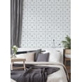 thumbnail image 2 of Round Moroccan Tile Blue Peel and Stick Vinyl Wallpaper, 2 of 3
