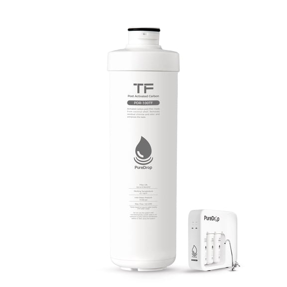 PureDrop PDR-100TF Post Carbon Filter Replacement Cartridge for PDR-100RO Tankless Reverse Osmosis Water Filtration System