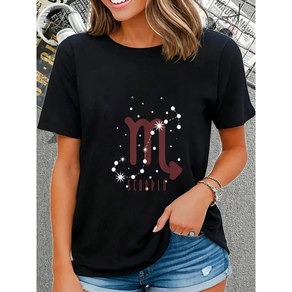 100% Cotton Star Sign Scorpio T-Shirt