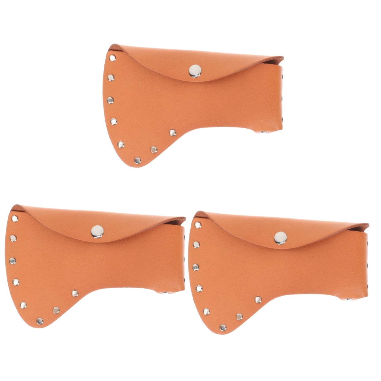 FOMIYES Hatchet Head Protect Cover Portable Orange Case for Safety 3Pcs