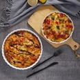 thumbnail image 4 of Pizza Baking Pan Ceramic Household Oven Microwave Oven Special Plate Baking Cake Mold High Temperature Resistant Cheese Rice Plate, 4 of 7