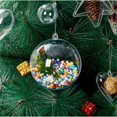 thumbnail image 5 of Nuevo 5 piezas 4/5/6/7/8 cm transparente abierto plástico decoraciones navideñas bola transparente adorno regalo caja decoración de fiesta, 5 of 5