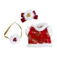 thumbnail image 4 of Ropa de muñeca de felpa para muñeca de 15cm-17cm, traje de Festival de Primavera, accesorios para fotos, disfraz, traje de muñeca de dibujos animados, 4 of 8