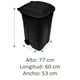 thumbnail image 4 of Contenedor de Basura Plastic Trends Tacho con Tapa y Ruedas 135 Litros, 4 of 4