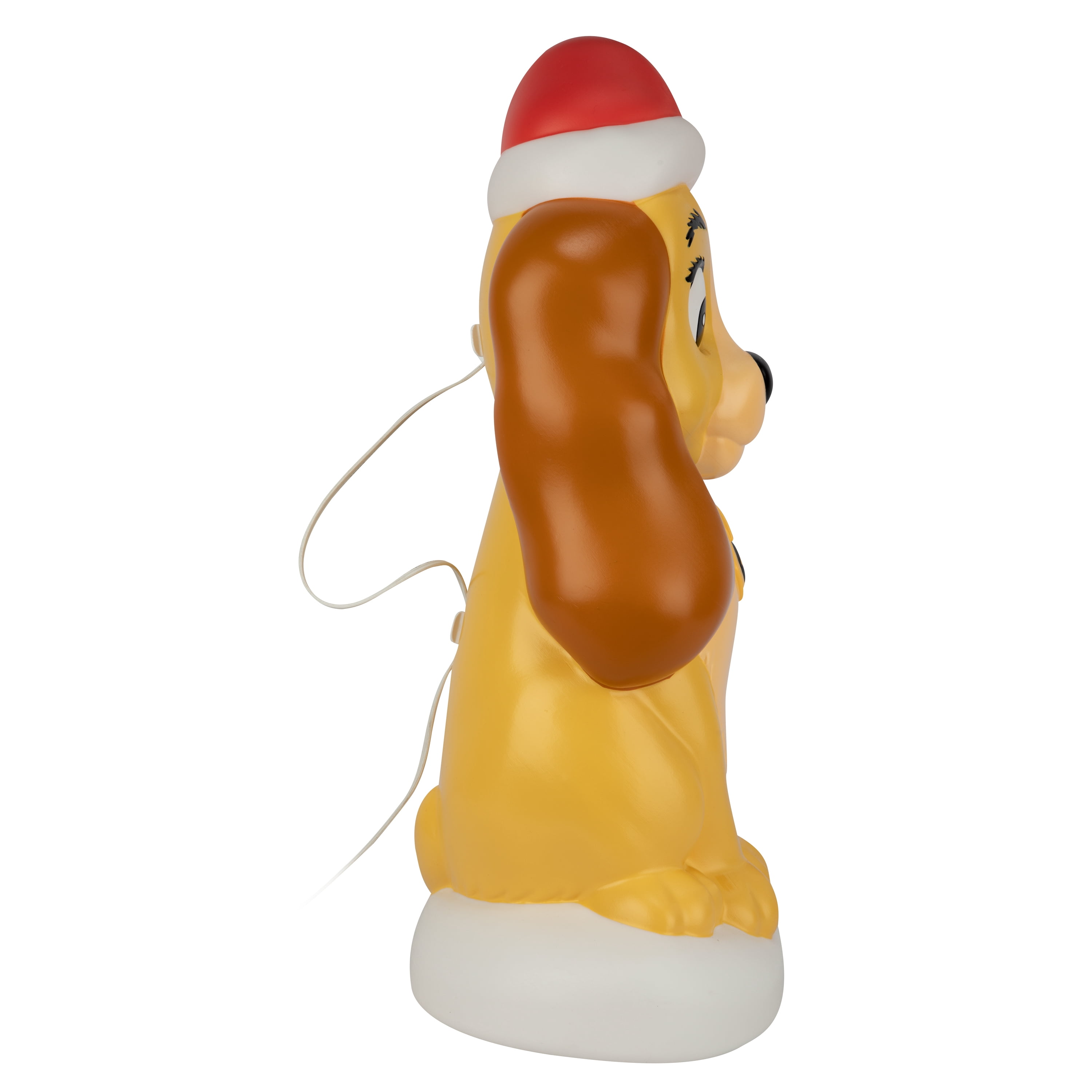 Disney Outdoor Christmas Lighted Blow Mold Lady Figure from Lady and the Tramp, 22 in