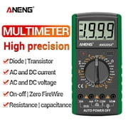 Aneng An9205a+True-rms Digital Multimeter Transistor Tester Capacitor Tester Automotive Electrical Capacitance Meter Temp Diode Specification:green