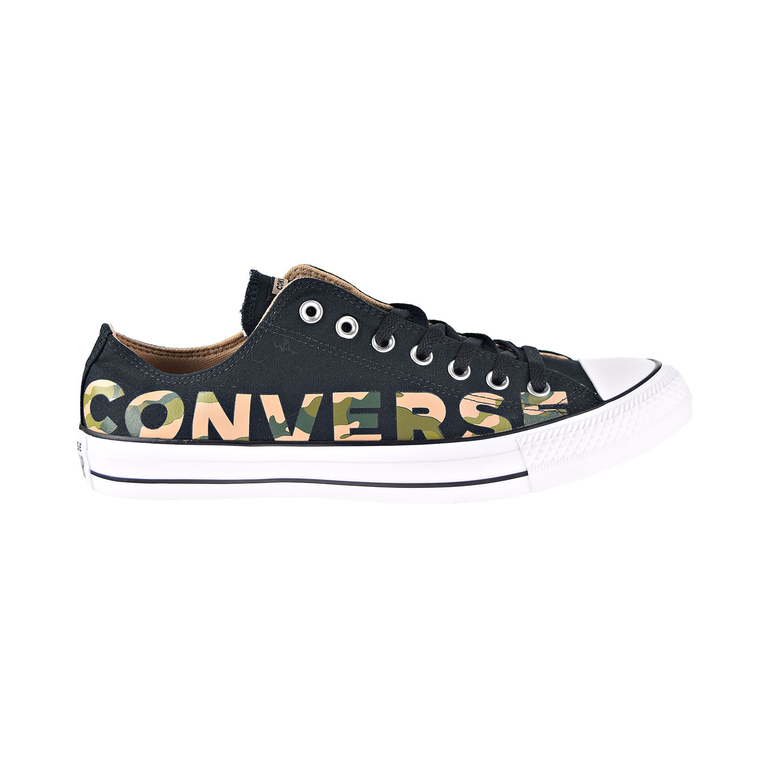 Converse Chuck Taylor All Star Ox "Camo Print" Men's Shoes Black-Multi-White 166234f - image 1 of 6