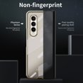 thumbnail image 6 of MonsDirect for 7.6 inch Samsung Galaxy Z Fold 4 5G 2022 Case, Clear Plating Frame Hard PC Back Shell With Screen Protector, Slim Anti-Drop Free Folding Hinge Protection for Galaxy Z Fold 4, Gold, 6 of 7