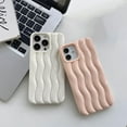 thumbnail image 3 of Compatible with iPhone Case,Cute Curly Wave Water Ripple Shape Pattern Protection Soft Shockproof Cover Phone Case (Brown,iPhone Xr), 3 of 9