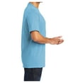 thumbnail image 3 of Yellow Rooster Men's Core Blend Cotton/Polyester Tee Shirt Aquatic Blue 5XL, 3 of 6
