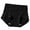 Black, variant on Mrat Women Cotton Underwear Women's Cotton Solid Color High Waist Underwear Plus Size Breathable Briefs Period Panties Women S-260 White XXL